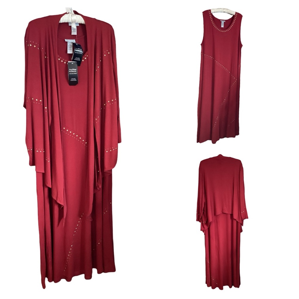 🌼 NWT Catherine’s Sleeveless Maxi Dress w/Jacket Size 2X